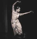 Bengaluru, INDIA Ã¢â¬â October 30,2019: A young bharatnatyam dancer performs during `SthreeratnaÃ¢â¬â¢